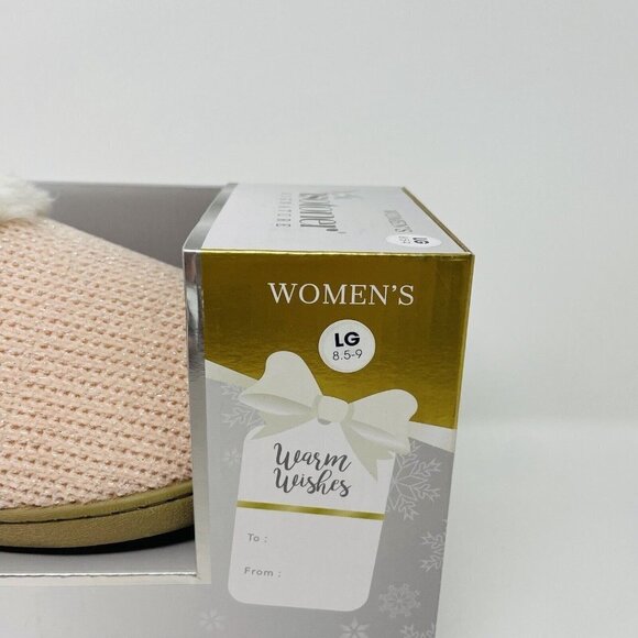 Isotoner Womens 8.5/9 Boxed Chenille Charlotte Hoodback Clog Slippers $40 126 - Picture 9 of 10
